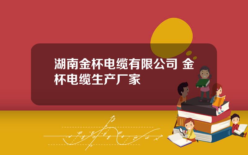 湖南金杯电缆有限公司 金杯电缆生产厂家